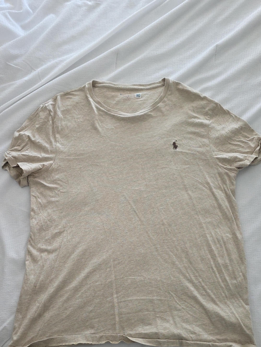 Tan Ralph Lauren Polo Tee
